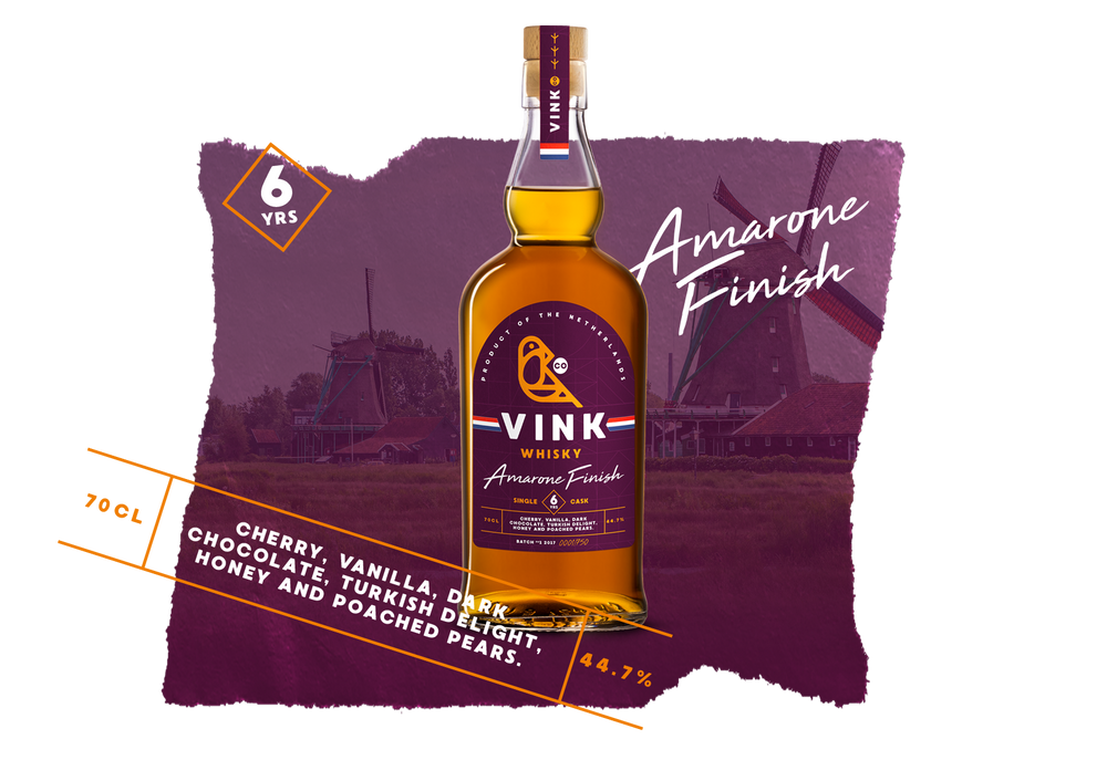 VINK WHISKY 6 YEARS <br> SINGLE CASK AMARONE FINISH