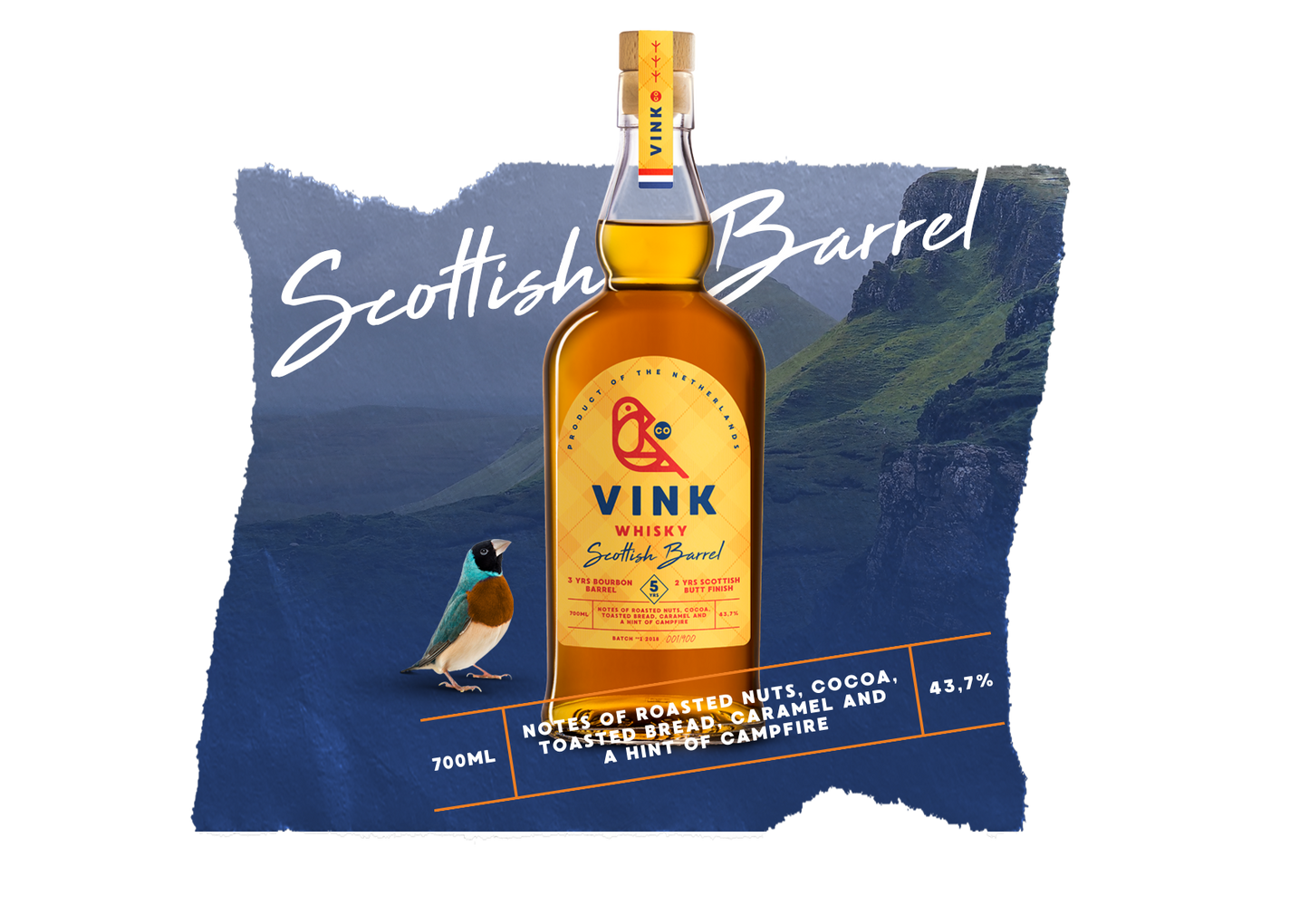 VINK WHISKY 5 YEARS <br>SCOTTISH BARREL